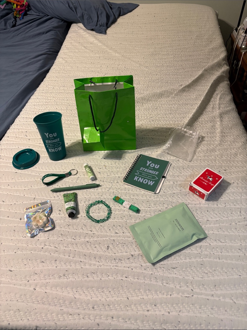 Green Inspirational Gift Set with Tumbler, Journal & Accessories - Picture 12 of 15